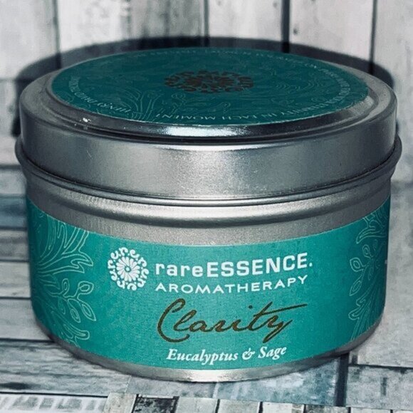 💖3/$15💖 rareESSENCE Clarity Travel Tin Candle 4oz 100% Pure Essential Oils - Picture 1 of 5